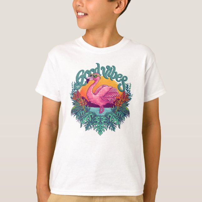 Tropical Flamingo T-Shirt (Vorderseite)