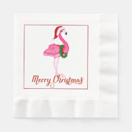 Tropical Flamingo Weihnachtsbuch Napkins Serviette
