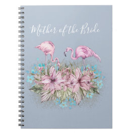 Tropical Flamingos Wedding Notizblock