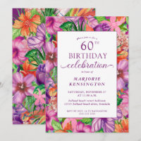 Tropical Floral 60. Geburtstagsparty
