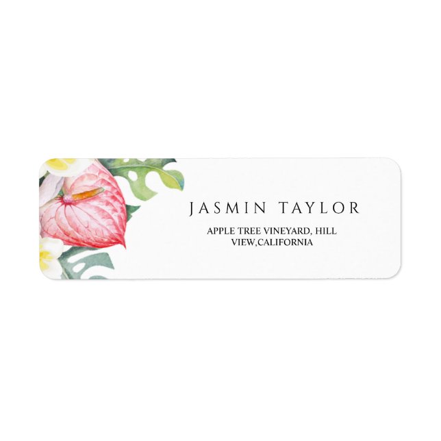 Tropical Floral Botanical Summer Wedding  (Vorne)