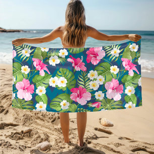 Tropical Floral Colorful Giro Strandtuch