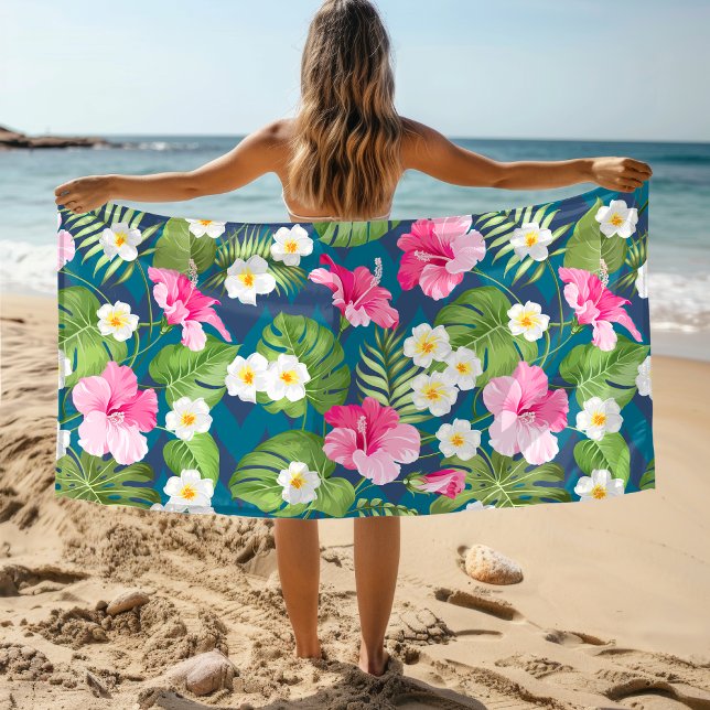 Tropical Floral Colorful Giro Strandtuch (Von Creator hochgeladen)