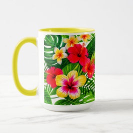 Tropical Floral Gift Tasse