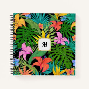 Tropical Floral Jungle Notebook Notizbuch
