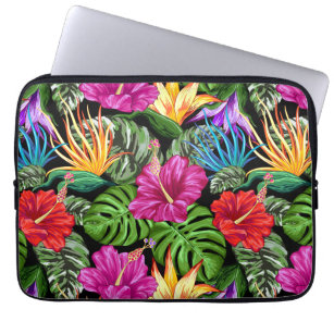 Tropical Floral Summer Movie Muster Laptopschutzhülle