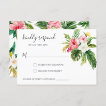 Tropical Floral UAWG Respektkarte