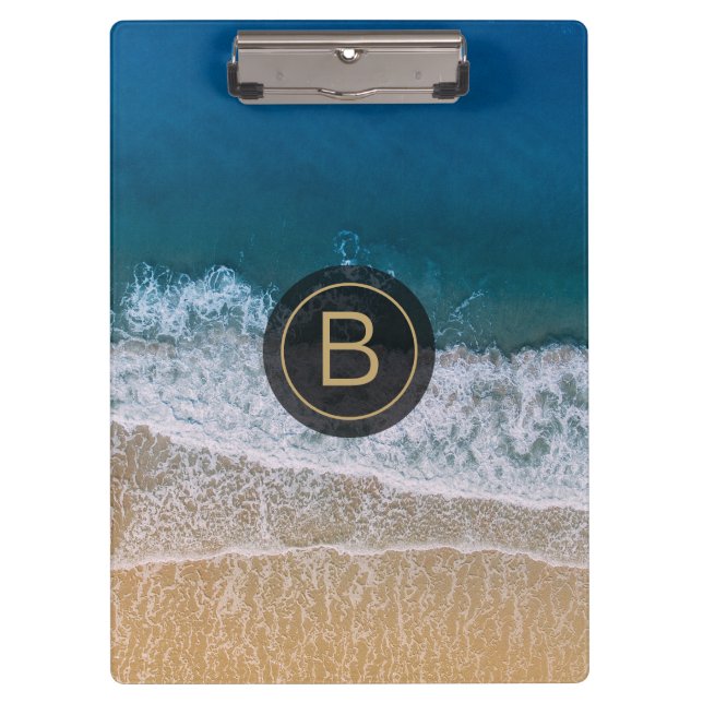 Tropical Florida Beach Türkisblau Klemmbrett (Vorderseite)