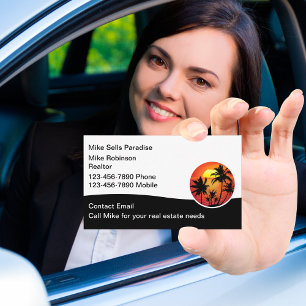Tropical Florida Hawaii Real Anwesen Business Card Visitenkarte