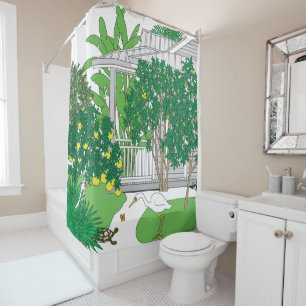 Tropical Florida House Duschvorhang