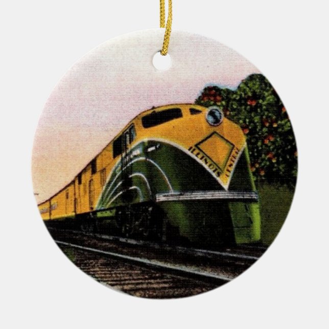 Tropical Florida Locomotive Keramik Ornament (Vorne)