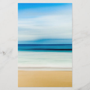 Tropical Florida Sandy Beach, Ocean & Waves Briefpapier