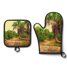 Tropical Florida Trail mit Palmen verbunden