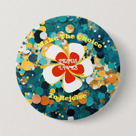 Tropical Flower Button