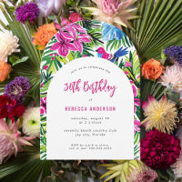 Tropical Foliage Hawaii Luau 30. Geburtstag Party