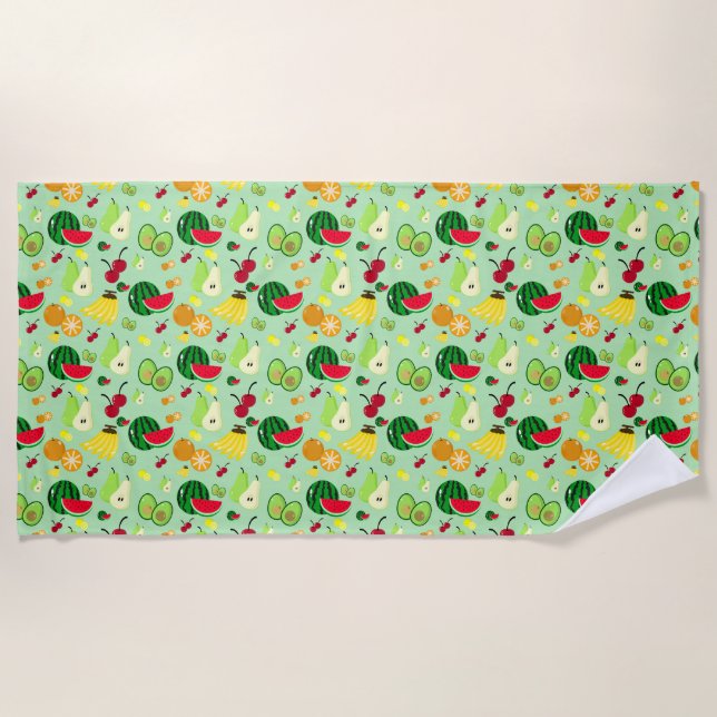 Tropical Frenzy Throw Blanket Strandtuch (Vorderseite)