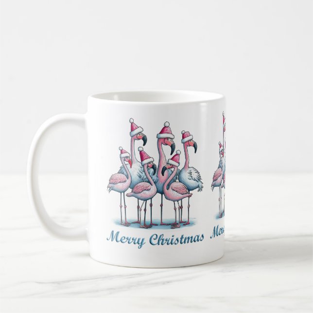 Tropical Frohe Weihnachts-Tasse Kaffeetasse (Links)