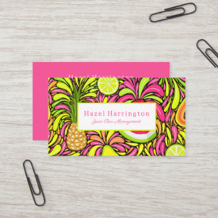 Tropical Fruit Business Cards farbenfroh nach Kund Visitenkarte
