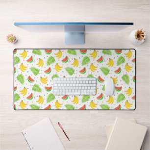 Tropical Fruit Polka Dot Muster Schreibtischunterlage