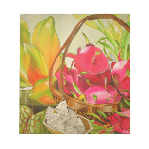 Tropical Fruit Wasserfarbe Original Kunst Stillleb Notizblock