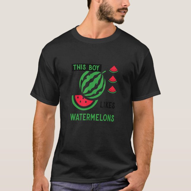 Tropical Fruits Melon Watermelons Summer T-Shirt (Vorderseite)