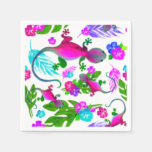 Tropical Geckos Napkins Serviette