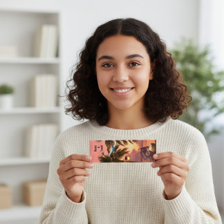 Tropical Getaway Bookmark Mini Visitenkarte