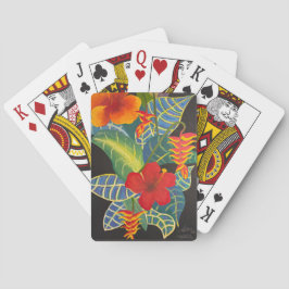 Tropical Ginger Blume Playing Cards @3Typs1life Spielkarten