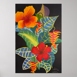 Tropical Ginger Blume Poster @3Typs1life