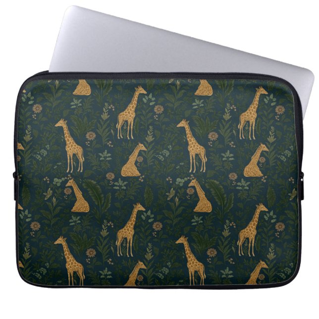 Tropical Giraffe Hangout Laptopschutzhülle (Vorderseite)