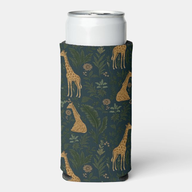 Tropical Giraffe Hangout Selters Dosenkühler (Seltzer Vorderseite)