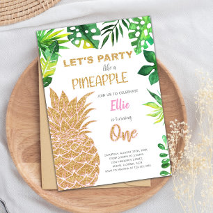 Tropical Glam Summer Party Card Einladung