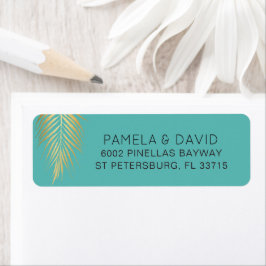 Tropical Gold Palm Frontend auf Caribbean Blue