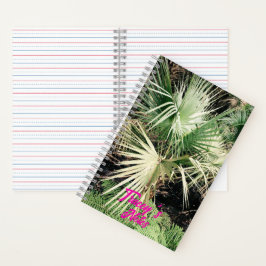 Tropical Graphic Palm Tree Notebook Notizbuch