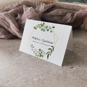 Tropical Green Blätter Vielen Dank Dankeskarte