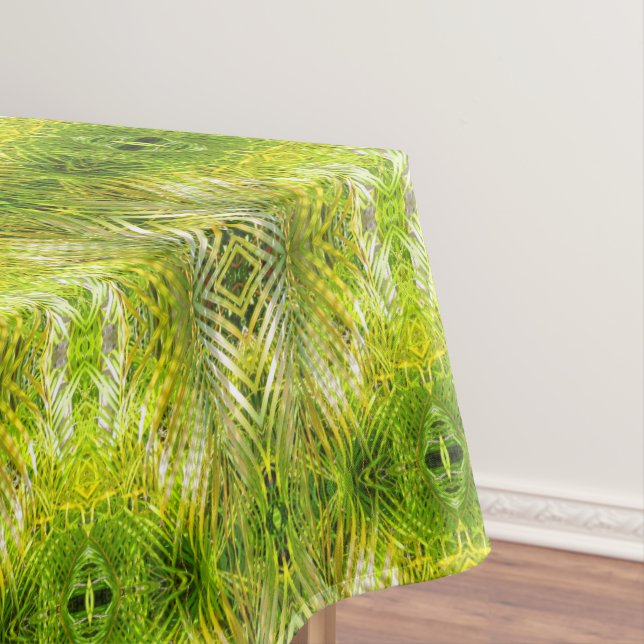 Tropical green palm leaves sunlight pattern tischdecke (Beispiel)