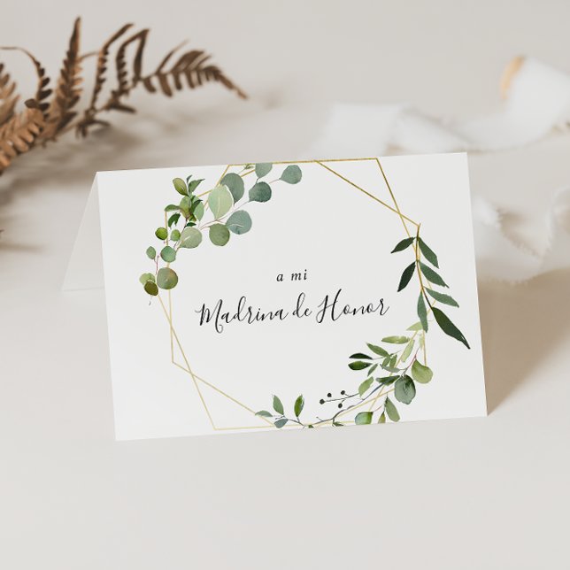 Tropical Green Spanish Brautparty Vielen Dank Dankeskarte (Von Creator hochgeladen)