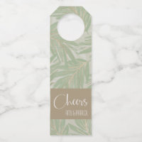 Tropical Green und Gold Blätter auf Sage