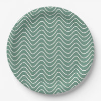 Tropical Green Zickzack Pattern Minimal Zigzag