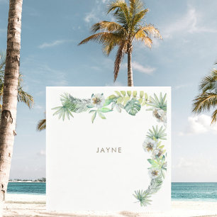 Tropical Greenery Beach Brautparty Serviette