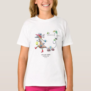 Tropical Greeny Forest Animal 1. Geburtstag T-Shirt