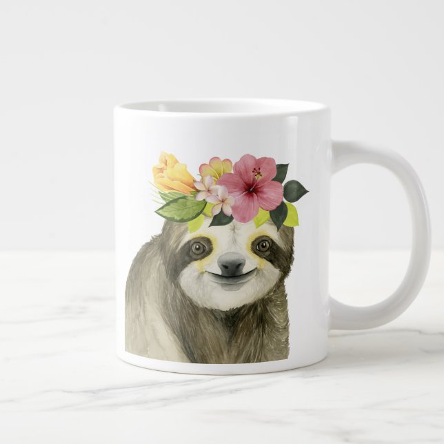 Tropical Halo | Sweet Sloth Jumbo-Tasse (Rechts)