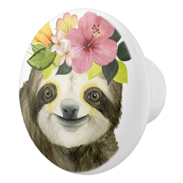 Tropical Halo | Sweet Sloth Keramikknauf (Rechts)