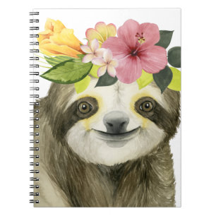 Tropical Halo   Sweet Sloth Notizblock