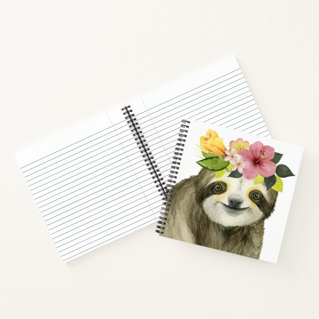 Tropical Halo | Sweet Sloth Notizbuch (Innenseite)