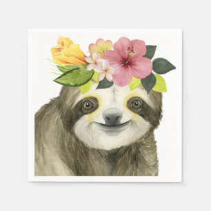 Tropical Halo Sweet Sloth Serviette