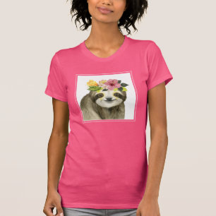 Tropical Halo   Sweet Sloth T-Shirt