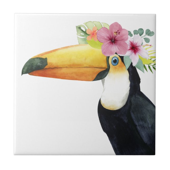 Tropical Halo - Toucan Fliese (Vorderseite)