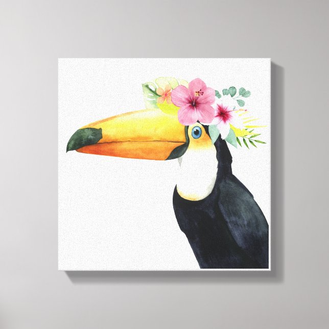 Tropical Halo - Toucan Leinwanddruck (Vorderseite)