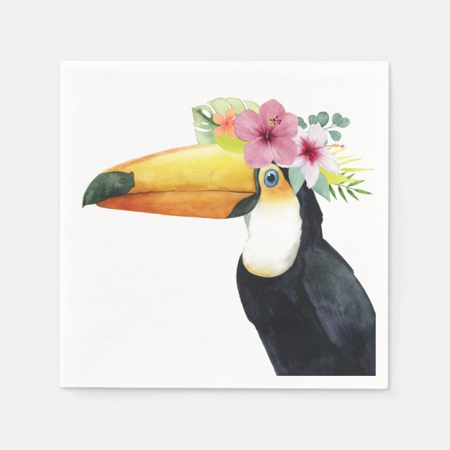 Tropical Halo - Toucan Serviette (Vorderseite)